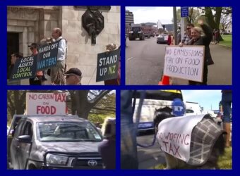 NA NOVOM ZELANDU PROTESTI FARMERA PROTIV POREZA NA KRAVLJI PRDEŽ! (VIDEO)