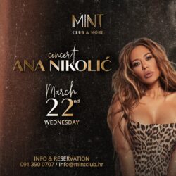 Nastup Ane Nikolić u klubu MINT U ZAGREBU! Spremite se za NEZABORAVAN PROVOD!
