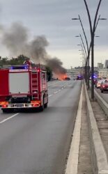 TEŠKO JUTRO U BEOGRADU: Auto EKSPLODIRAO na Banjici (VIDEO)