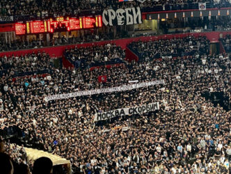 UTAKMICA između KK Partizan i Olimpijakosa POČELA MINUTOM ĆUTANJA