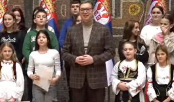 Predsednik Vućić sa decom sa Kosova i Metohije: “Biće promena u našoj doktrini” (VIDEO)