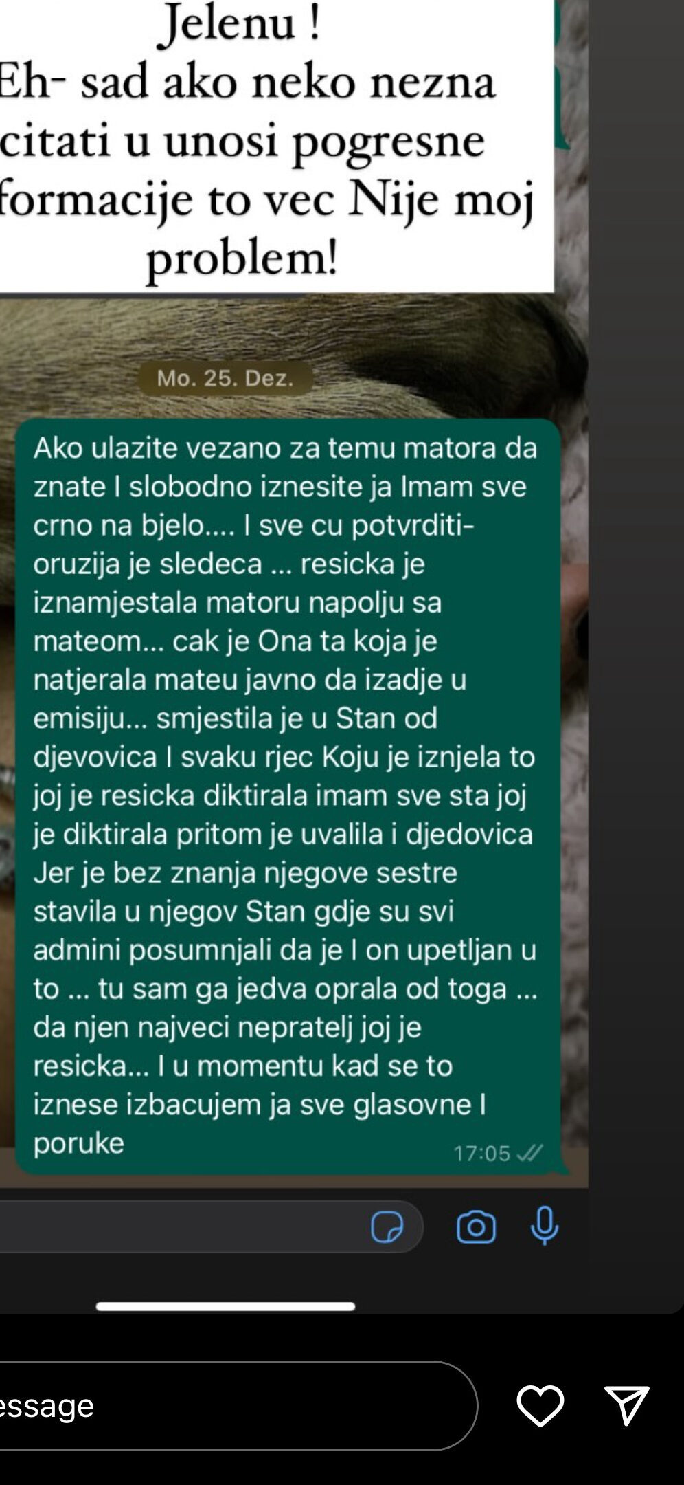 Sandra Rešić iznameštala Matoru