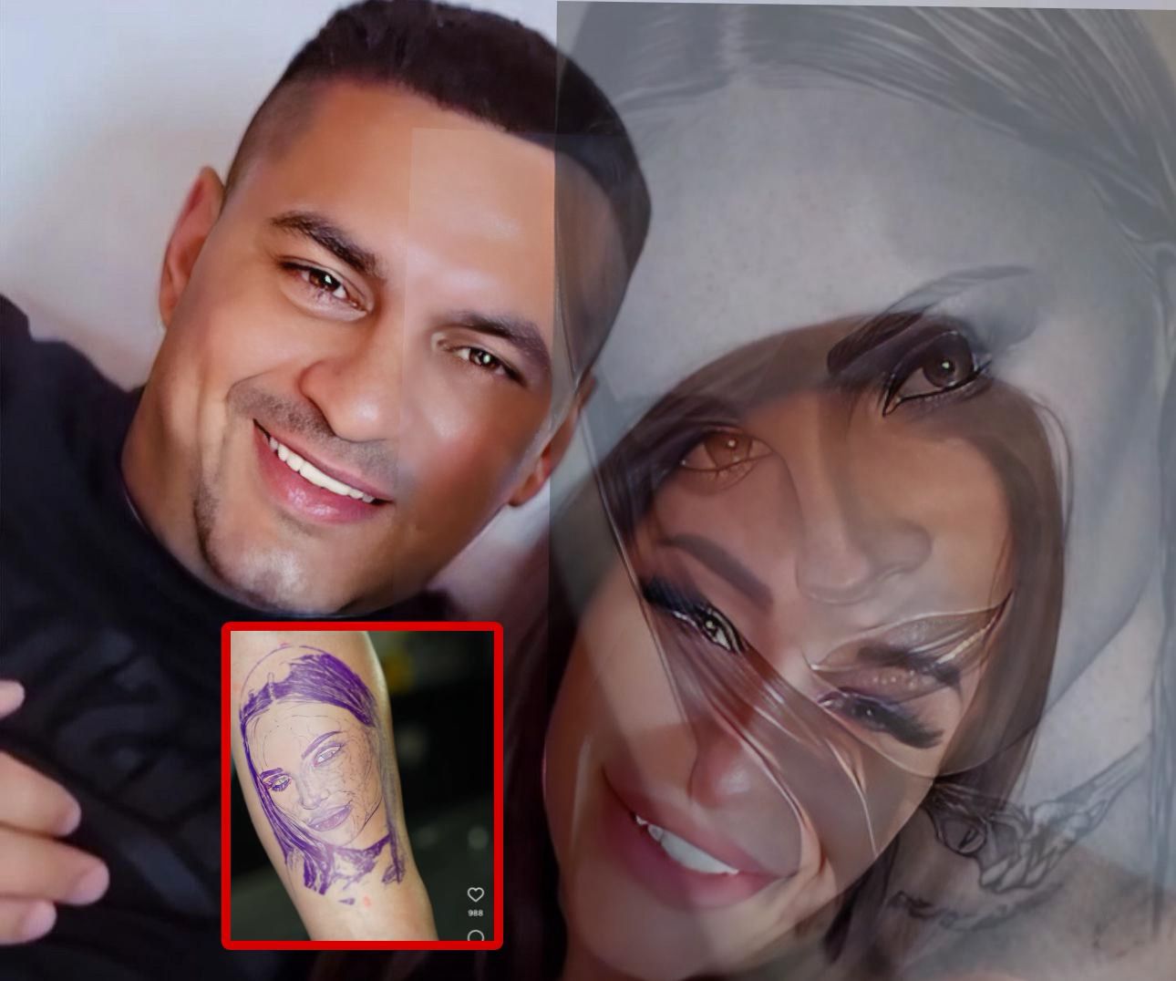 Foto:Instagram filiptattoo/teodoradelic , Teodora Delić, Nenad Macanović bebica