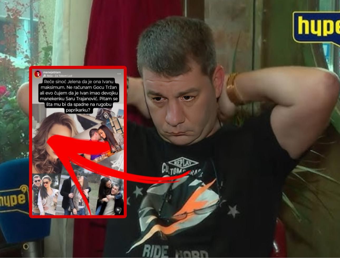 Ivan Marinković Jelena Trajanović foto:Hypetv/Instagram/Menejeblam