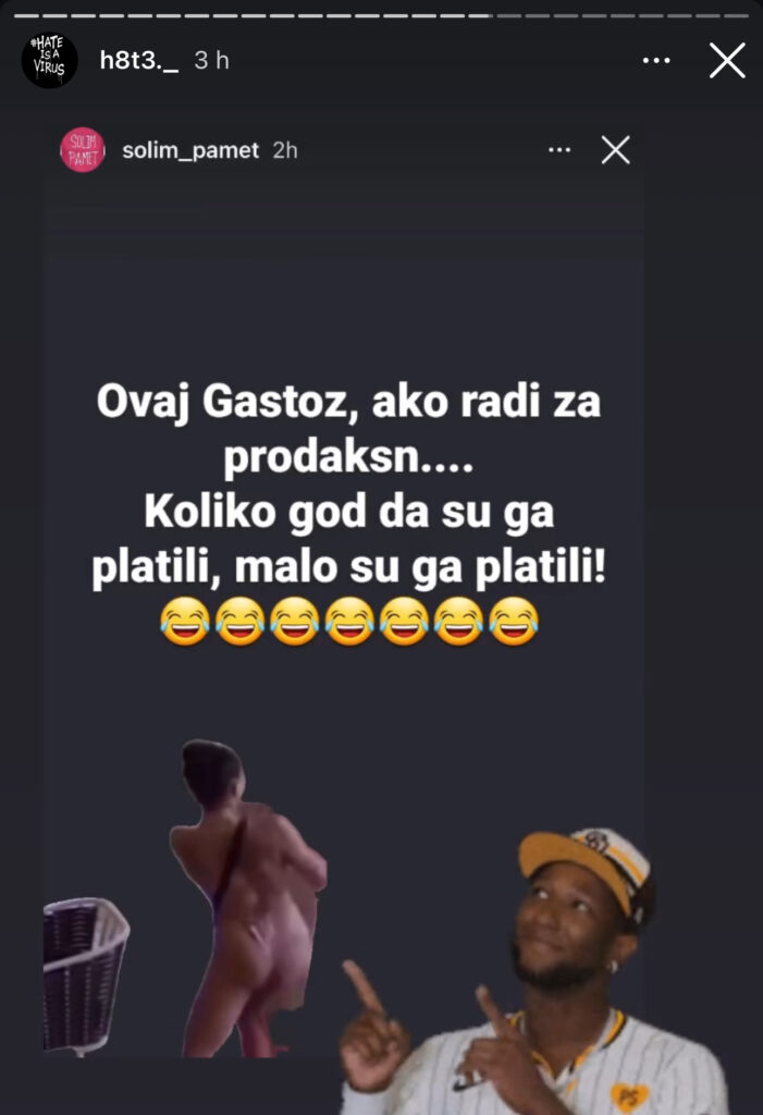 Gastoz radi u dogovoru sa produkcijom