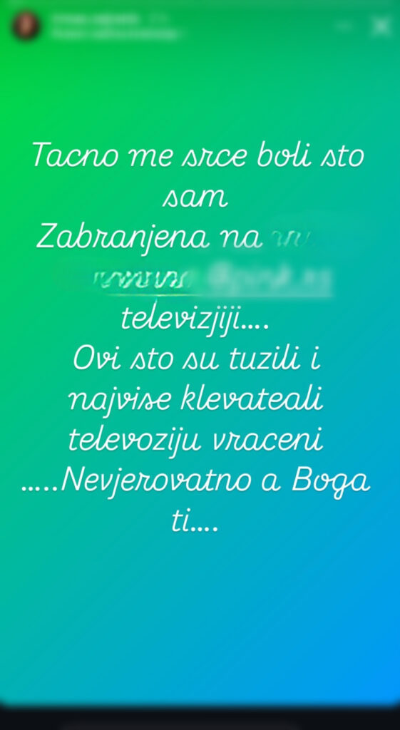 Zabranjena na televiziji