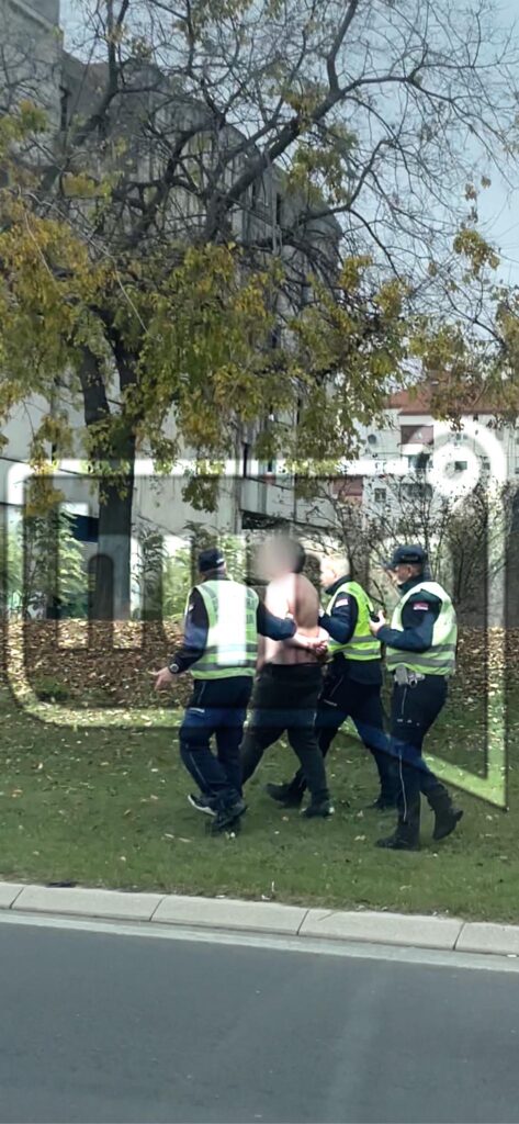 DRAMA NA NOVOM BEOGRADU! HAPŠENJE kao na filmu! Policija privodi GOLOG MUŠKARCA (FOTO)