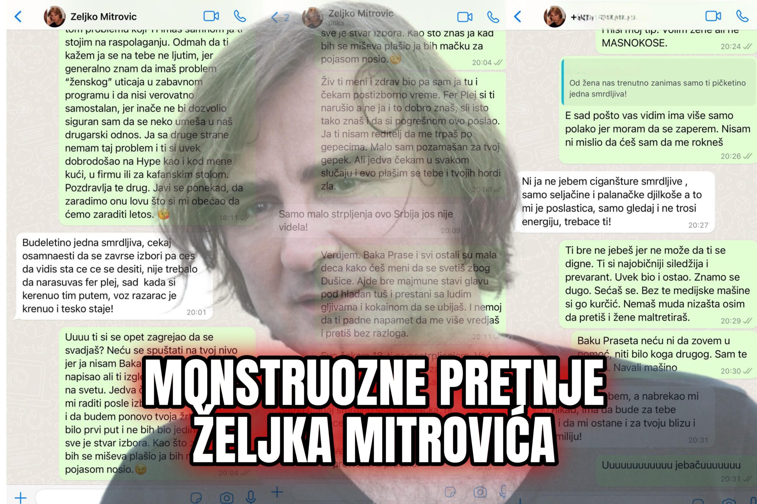 “TREBA GA HITNO HOSPITALIZOVATI” Saša Mirković objavio STRAVIČNE PRETNJE od Željka Mitrovića: TRAŽI SE HITNA REAKCIJA NADLEŽNIH ORGANA