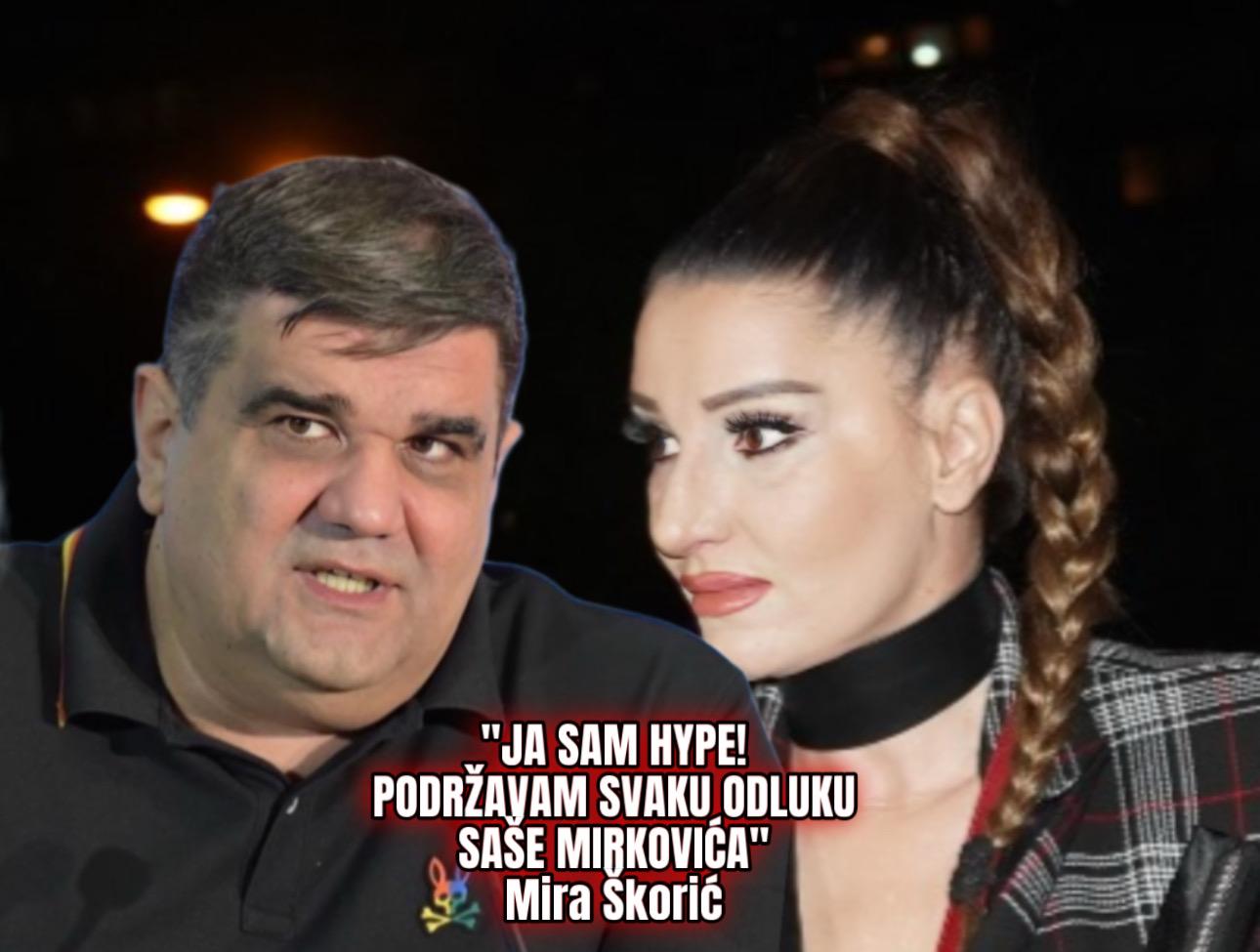 “JA SAM HYPE!” Mira Škorić se oglasila nakon PODNETIH KRIVIČNIH PRIJAVA Saše Mirkovića za UGROŽAVANJE BEZBEDNOSTI nakon terorističkog akta na HYPE TV