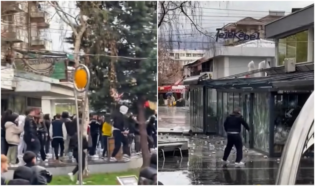 BESNI GRAĐANI MAKEDONIJE DEMOLIRALI LOKAL UHAPŠENOG VLASNIKA DISKOTEKE! Zahtevaju pravdu za stradale i povređene(VIDEO)