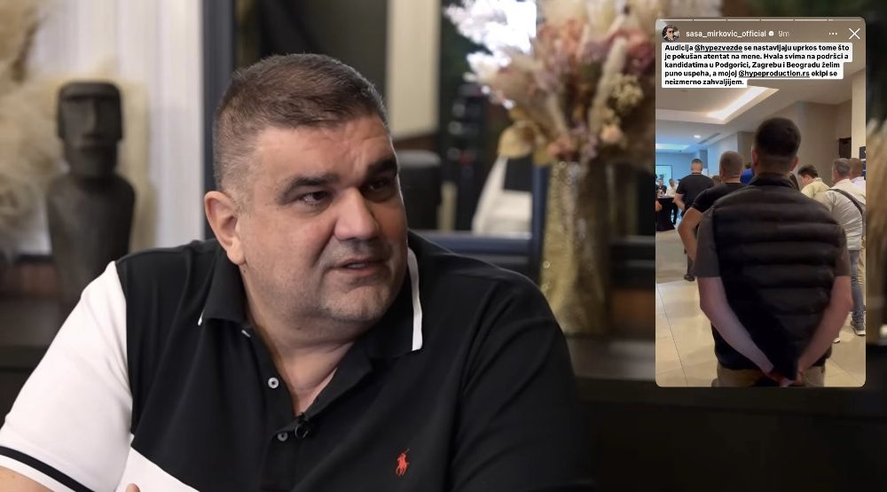 “UPRKOS POKUŠAJU ATENTATA NA MENE…” Saša Mirković oduševljen velikim interesovanjem audicije “Hype Zvezda” u Podgorici – evo kome je izrazio POSEBNU ZAHVALNOST