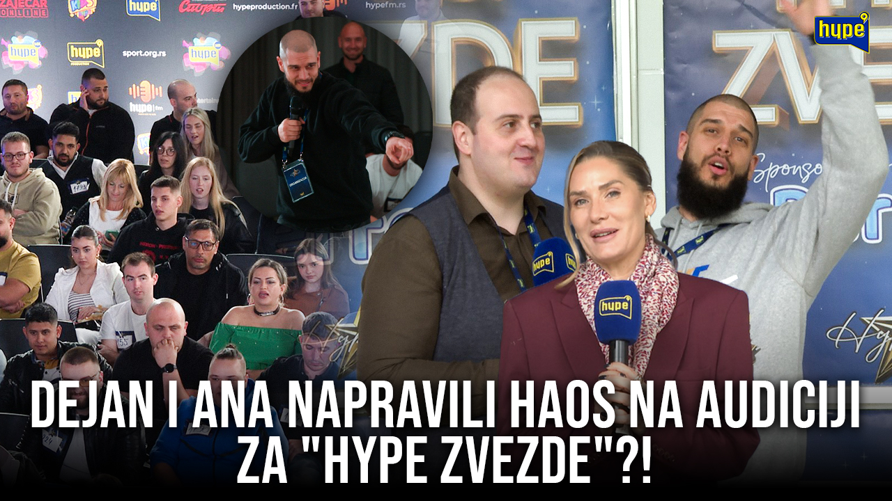 EKSKLUZIVNO! Dejan Dragojević i Ana Ćurčić napravili HAOS na audiciji za „Hype Zvezde“! (VIDEO)