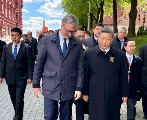 Predsednik Vučić se sastao sa Si Đipingom u Moskvi