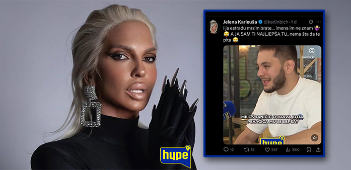 JELENA KARLEUŠA ODGOVORILA MILOŠU JANIČIĆU: Nakon što ju je POHVALIO, ona mu se JAVNO OBRATILA: „I ja MRZIM…“