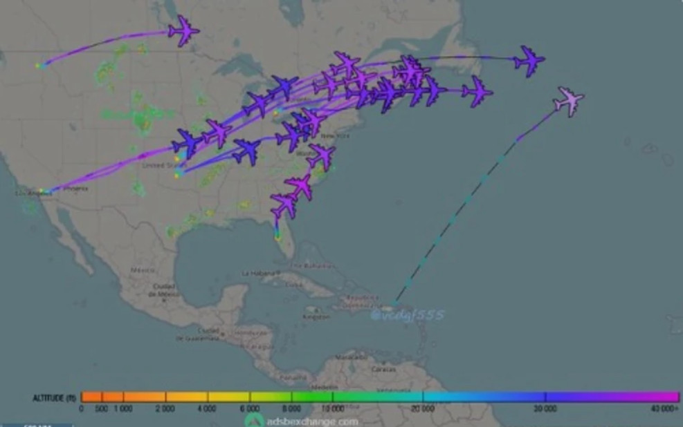 AMERIKA DIGLA DESETINE AVIONA U VAZDUH! Mapa podigla uzbunu u svetu, sumnja se da je ovo KONAČNI PLAN