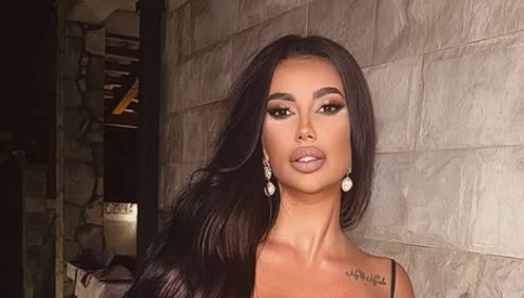 GRUDI PRED EKSPLOZIJOM! Katarina Grujić u miniću koji jedva sve drži – dekolte do pupka, kosa do kukova! (FOTO)