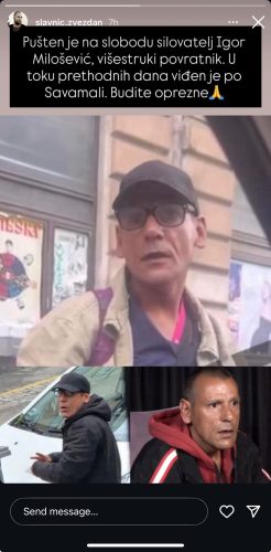 Foto: Instagram printscreen/Zvezdan Slavnić