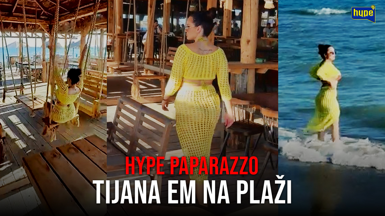 Ekskluzivno! HYPE PAPARAZZO! Uhvatili smo Tijanu Em na plaži! Crvene tange SEVAJU ispod providne haljine, od dečka ni traga ni glasa! (VIDEO)