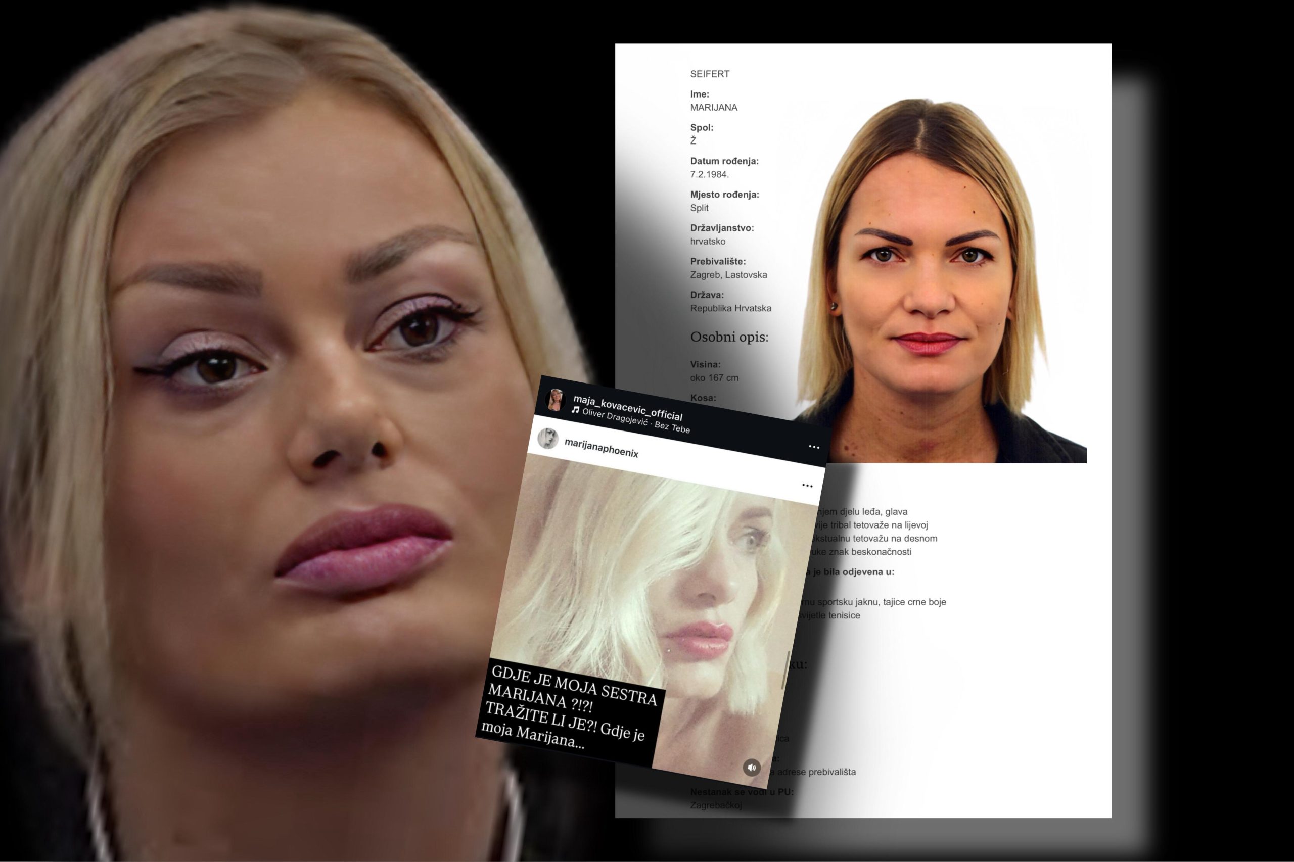„GDE JE MOJA SESTRA? TRAŽITE LI JE?!“ Sestra nestale Marijane MOLI ZA POMOĆ! Maja šokirala objavom da joj PRETE SMRĆU