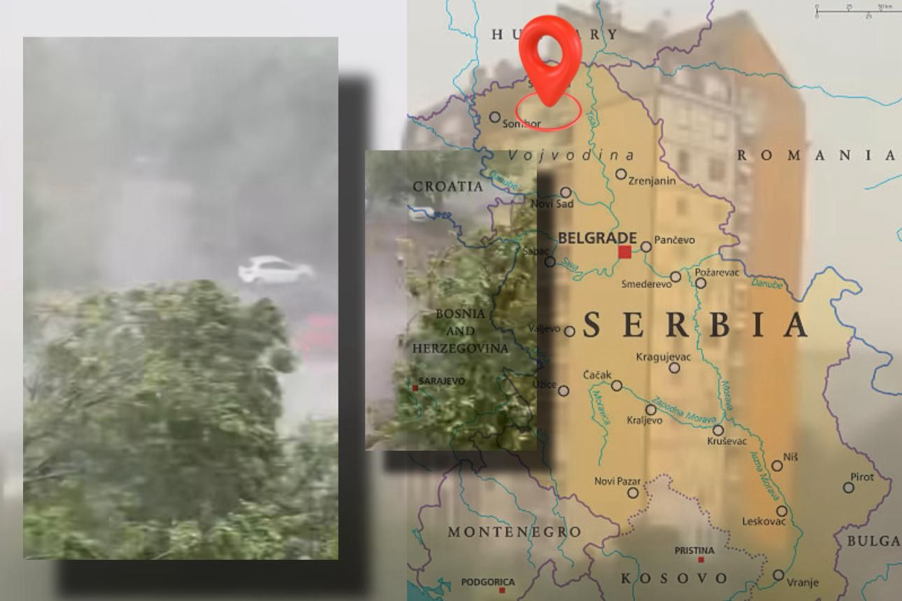 APEL ZA SVE KOJI SU NA OTVORENOM: VETAR ČUPA DRVEĆE! JAKA OLUJA U SRBIJI!