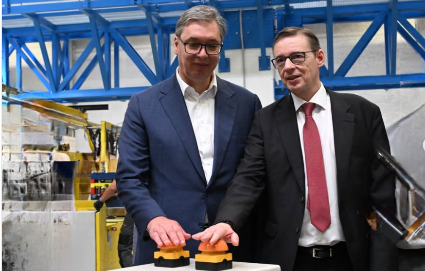 VUČIĆ OTVORIO FABRIKU U ČAČKU! Simbol dobrih ekonomskih odnosa između Srbije i Nemačke