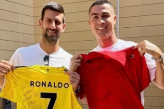 Đoković i Ronaldo razmenili poklone