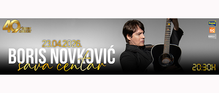 Koncert Boris Novkovića! Sava centar
