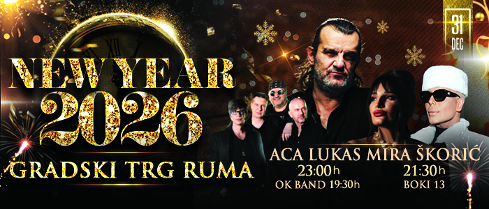 Nova godina u Rumi sa Mirom Škorić i Acom Lukasom