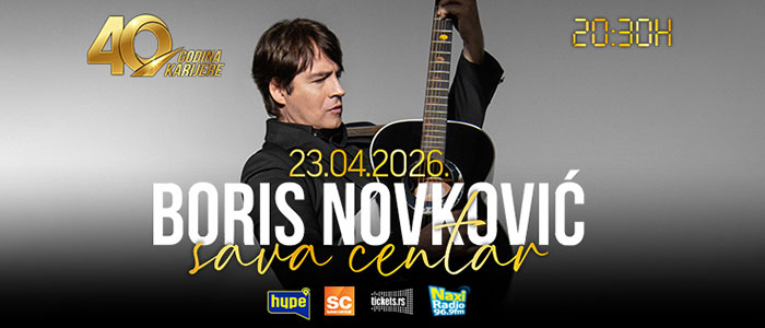 Koncert Boris Novkovića! Sava centar