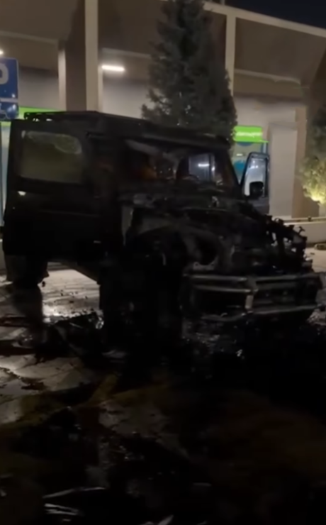 Baka Prase zapaljen automobil