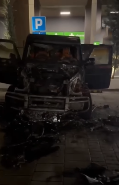 Baka Prase zapaljen automobil