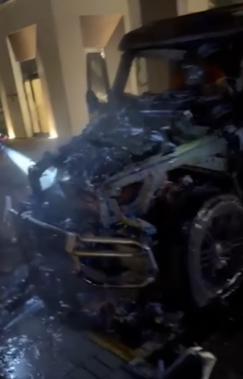 Baka Prase zapaljen automobil